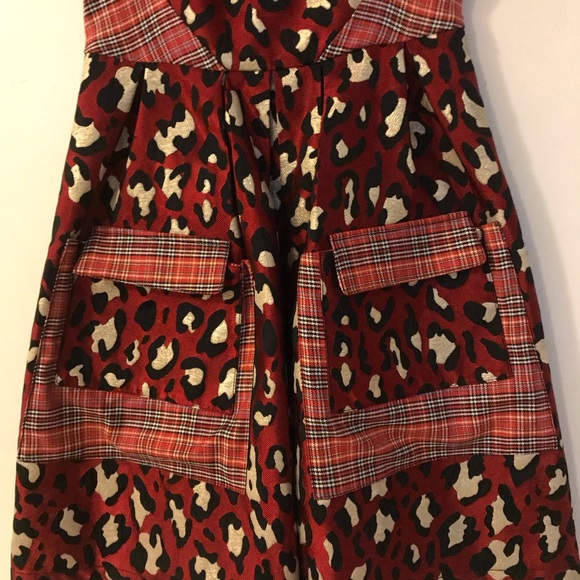 I’m Isola Marras Mixed Pattern Saffron Red Mini Dress - Picture 10 of 16